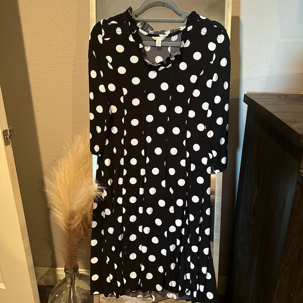 Black and White polka dot dress